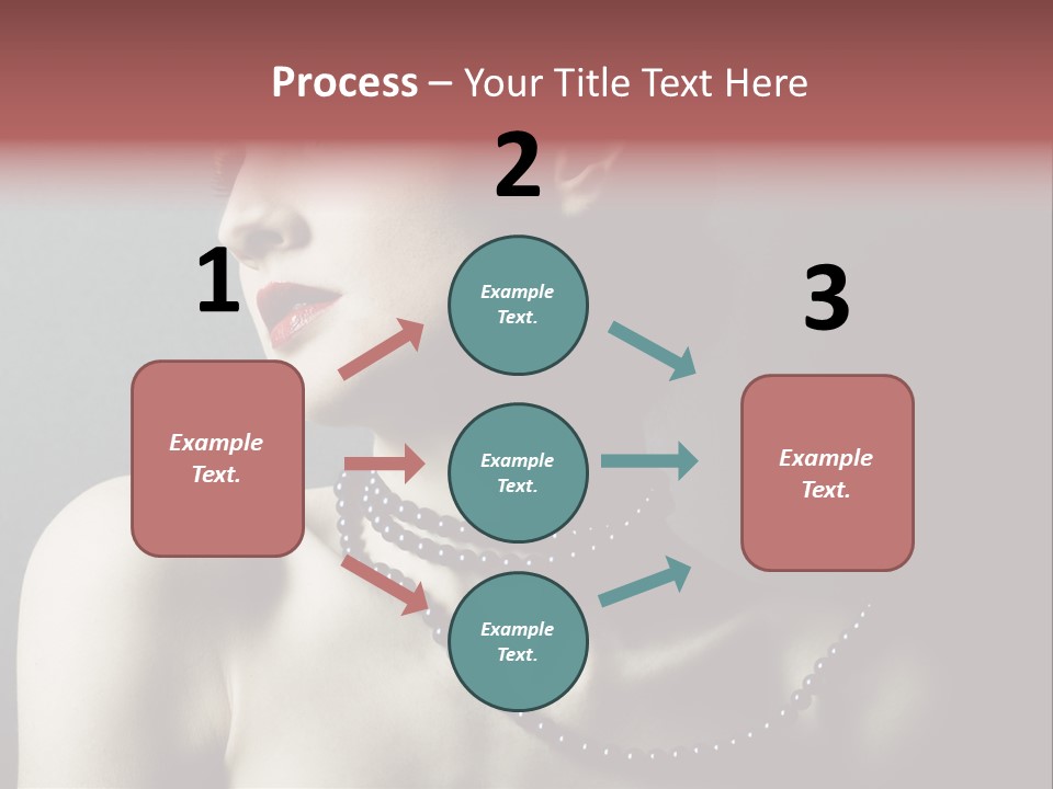 Looking White Posing PowerPoint Template