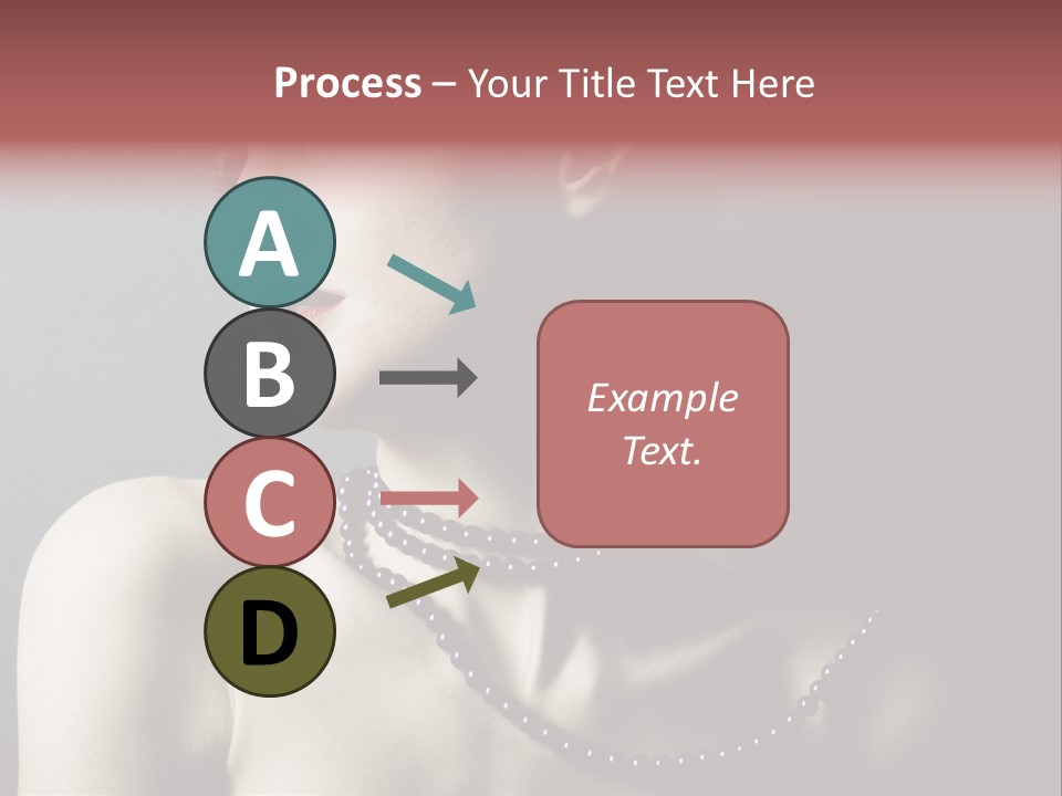 Looking White Posing PowerPoint Template