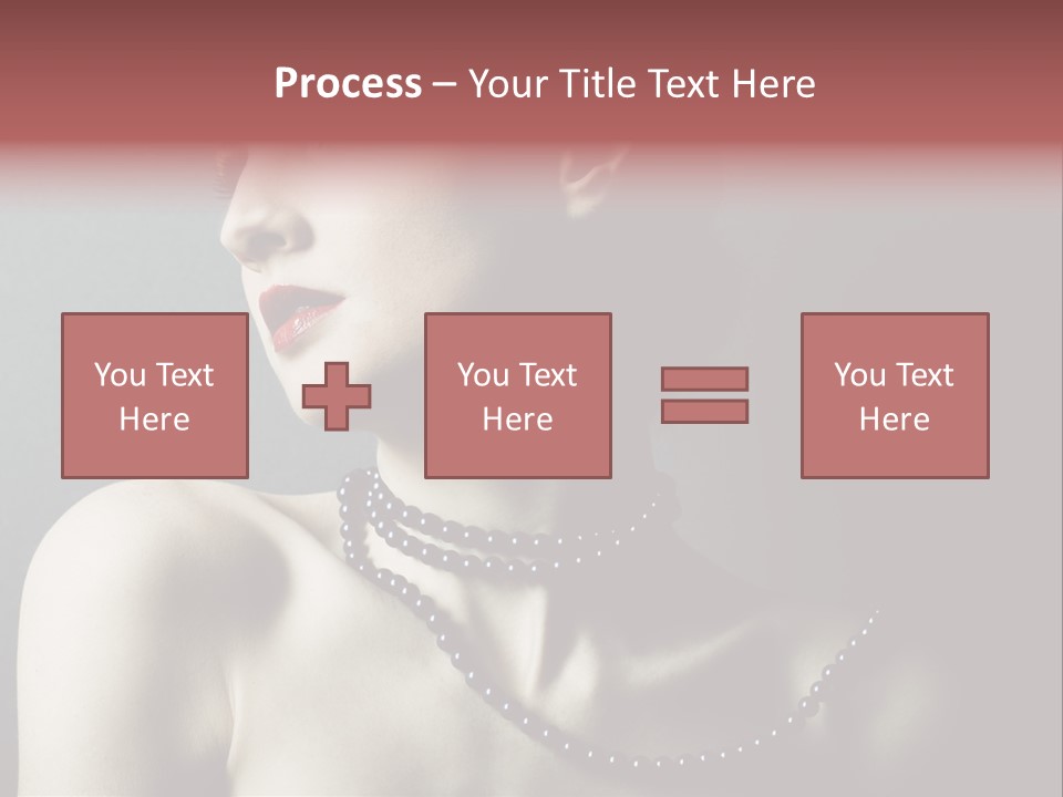 Looking White Posing PowerPoint Template