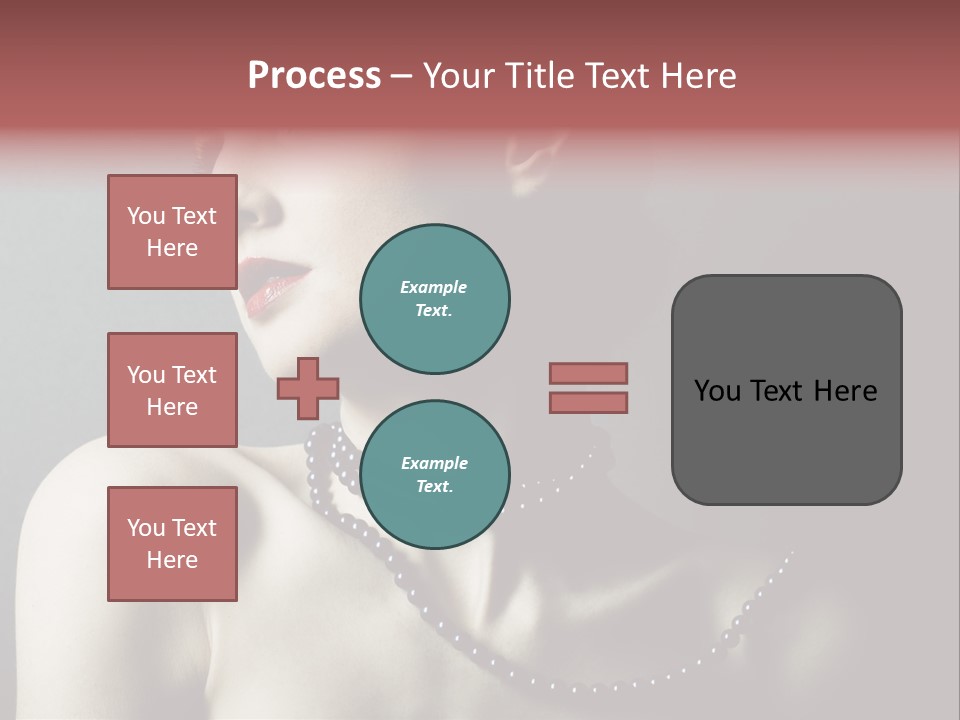 Looking White Posing PowerPoint Template