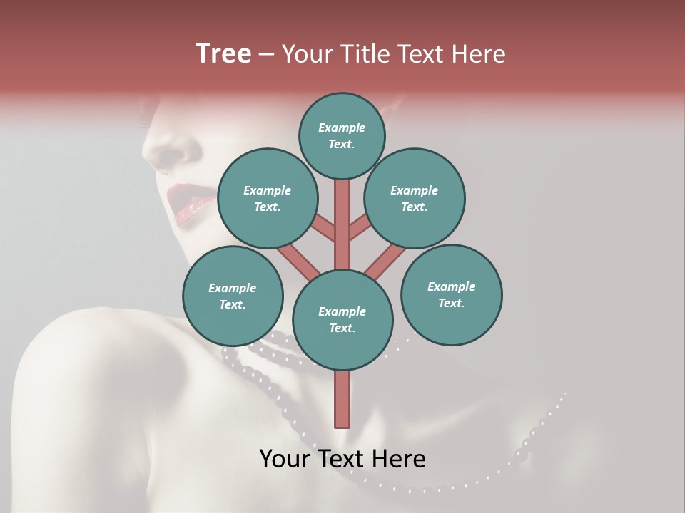 Looking White Posing PowerPoint Template