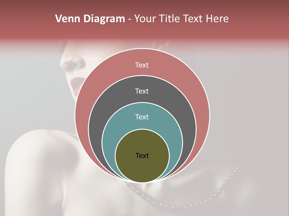 Looking White Posing PowerPoint Template