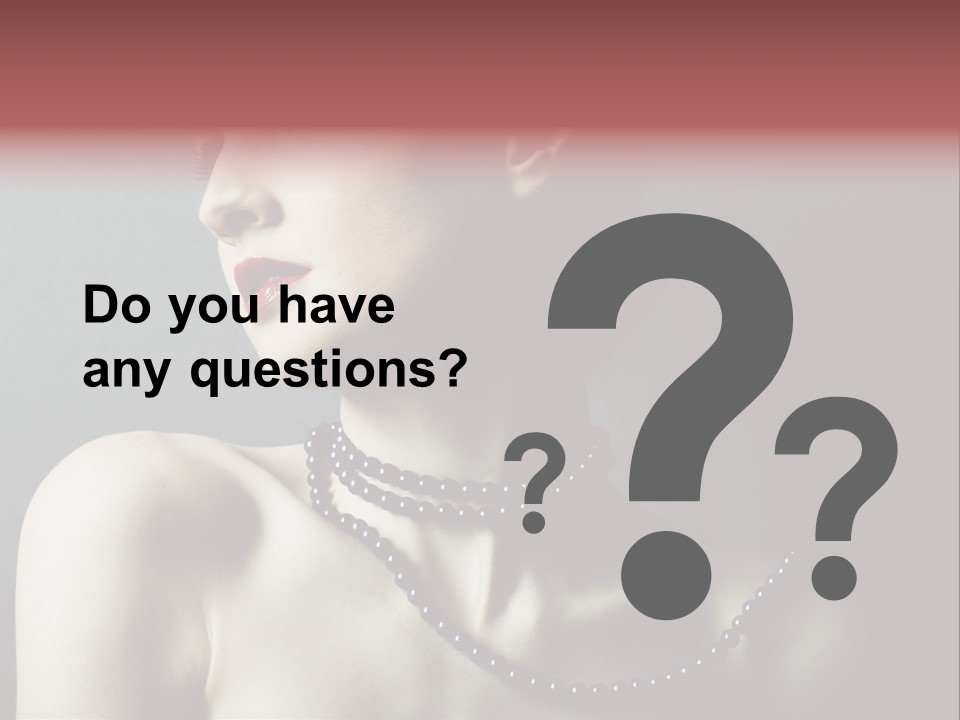 Looking White Posing PowerPoint Template