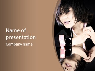 Brown Care Glamour PowerPoint Template