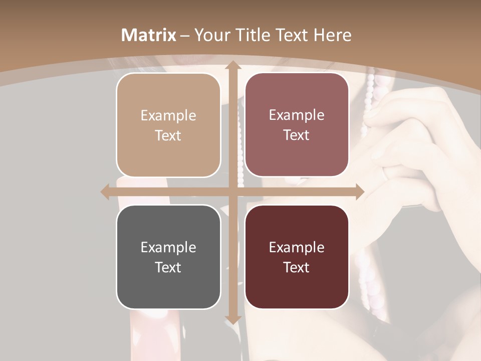 Brown Care Glamour PowerPoint Template