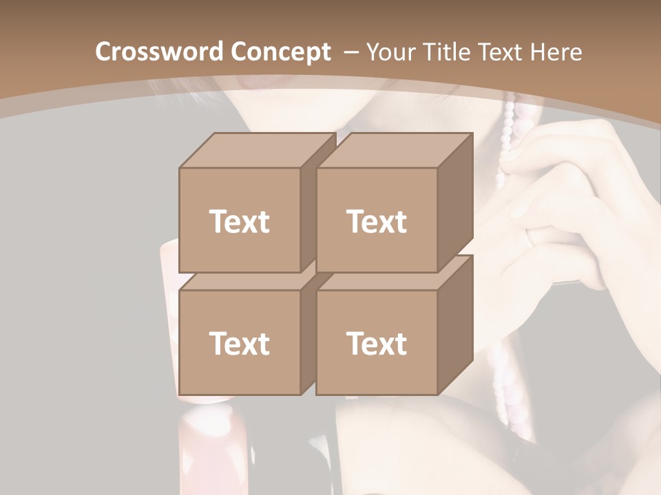 Brown Care Glamour PowerPoint Template