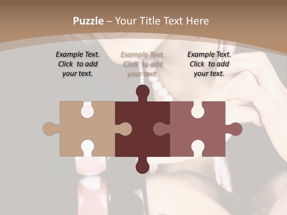 Brown Care Glamour PowerPoint Template