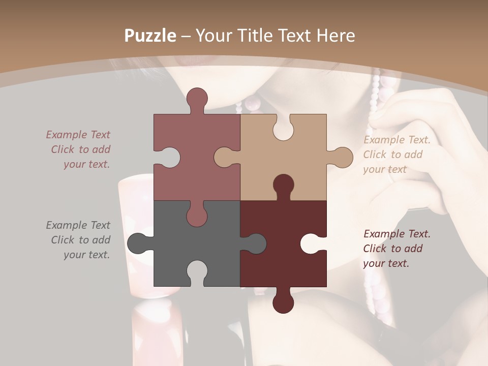 Brown Care Glamour PowerPoint Template