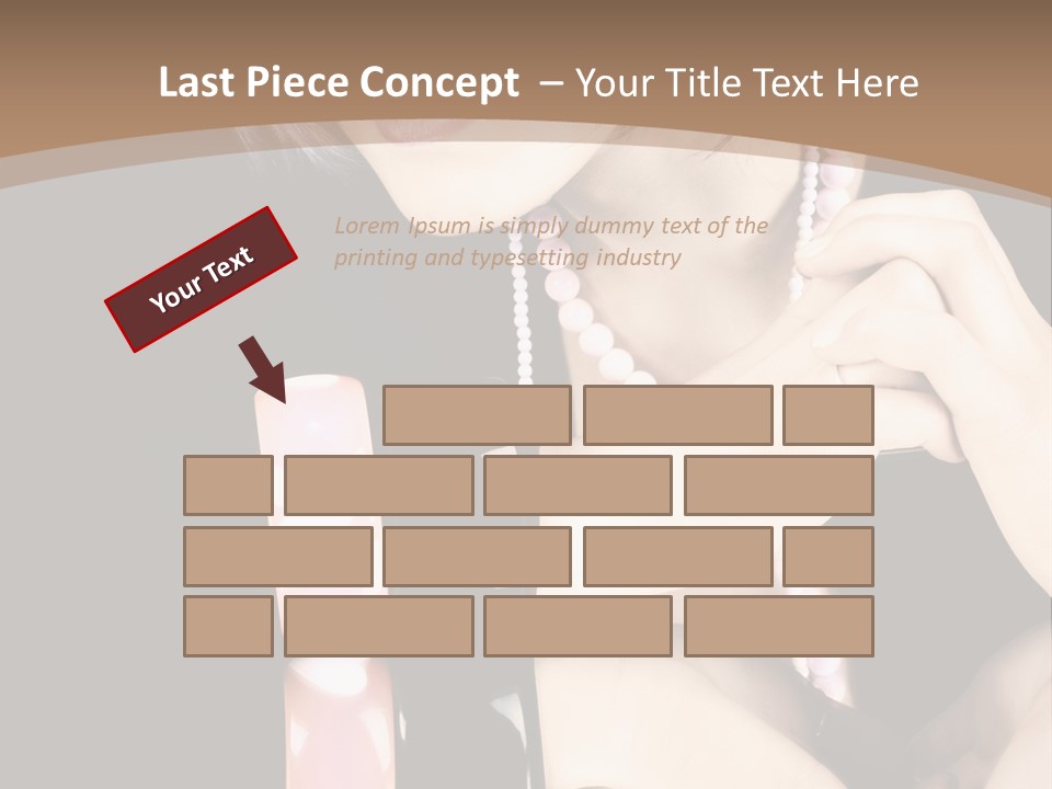 Brown Care Glamour PowerPoint Template