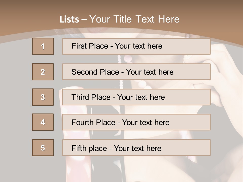 Brown Care Glamour PowerPoint Template
