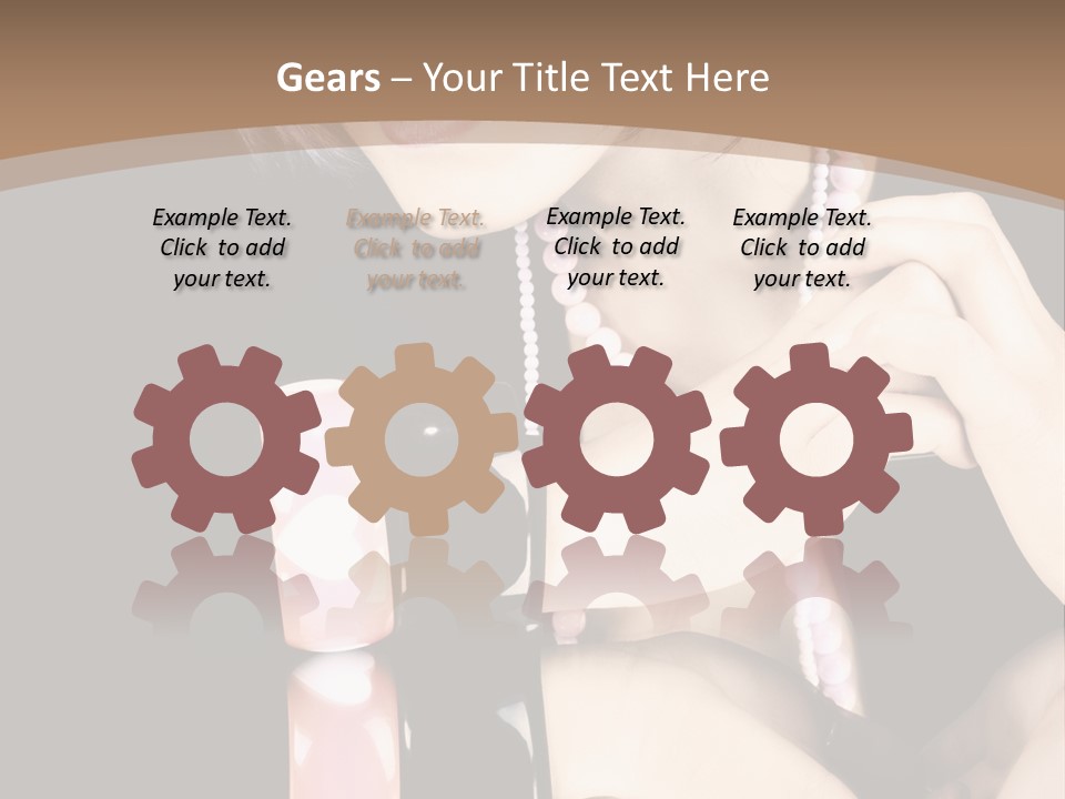 Brown Care Glamour PowerPoint Template