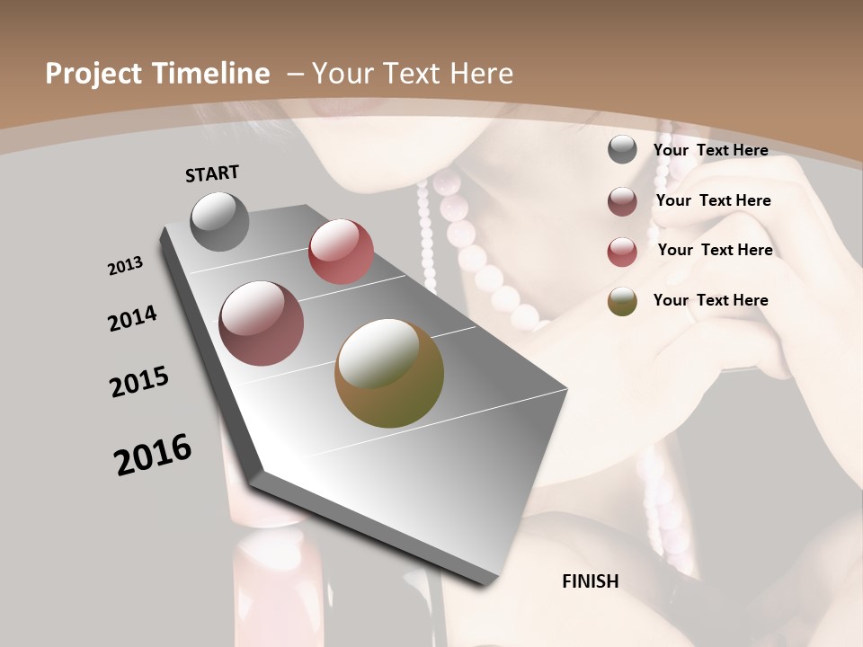 Brown Care Glamour PowerPoint Template