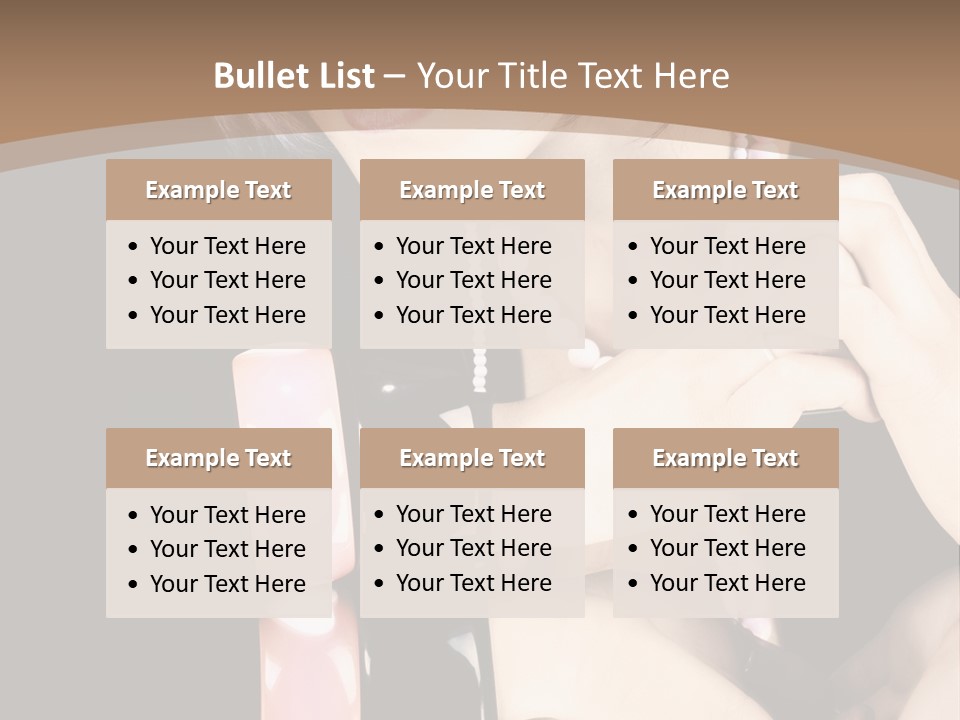 Brown Care Glamour PowerPoint Template