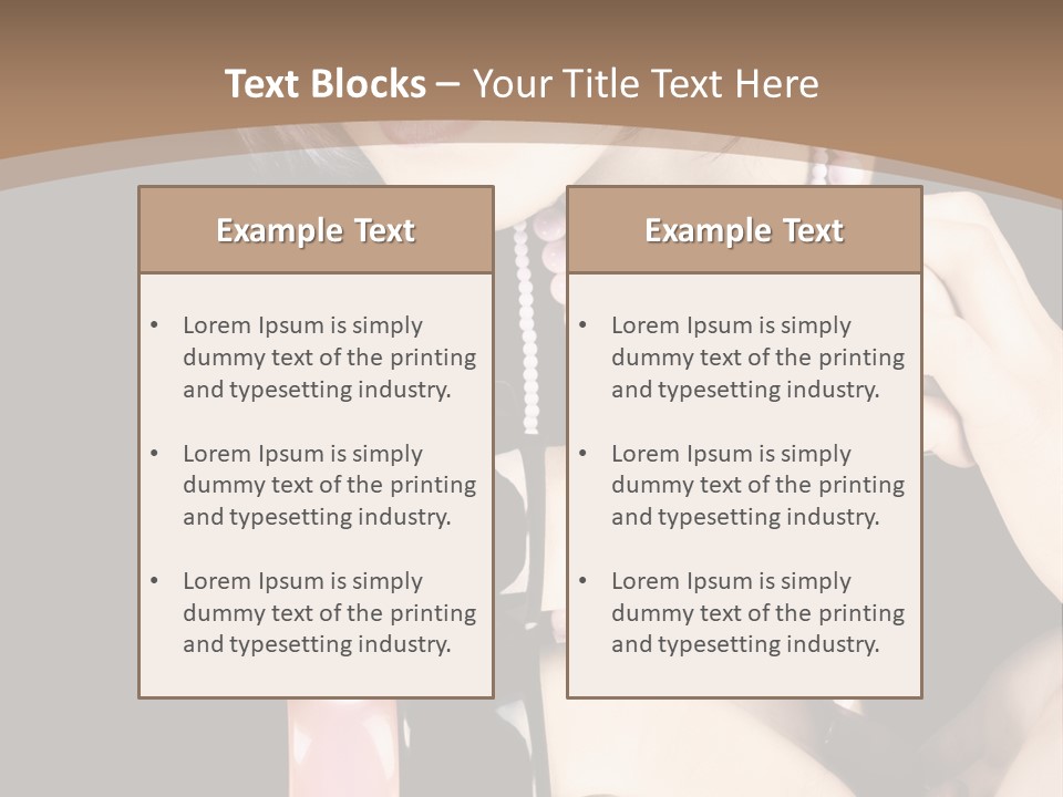 Brown Care Glamour PowerPoint Template