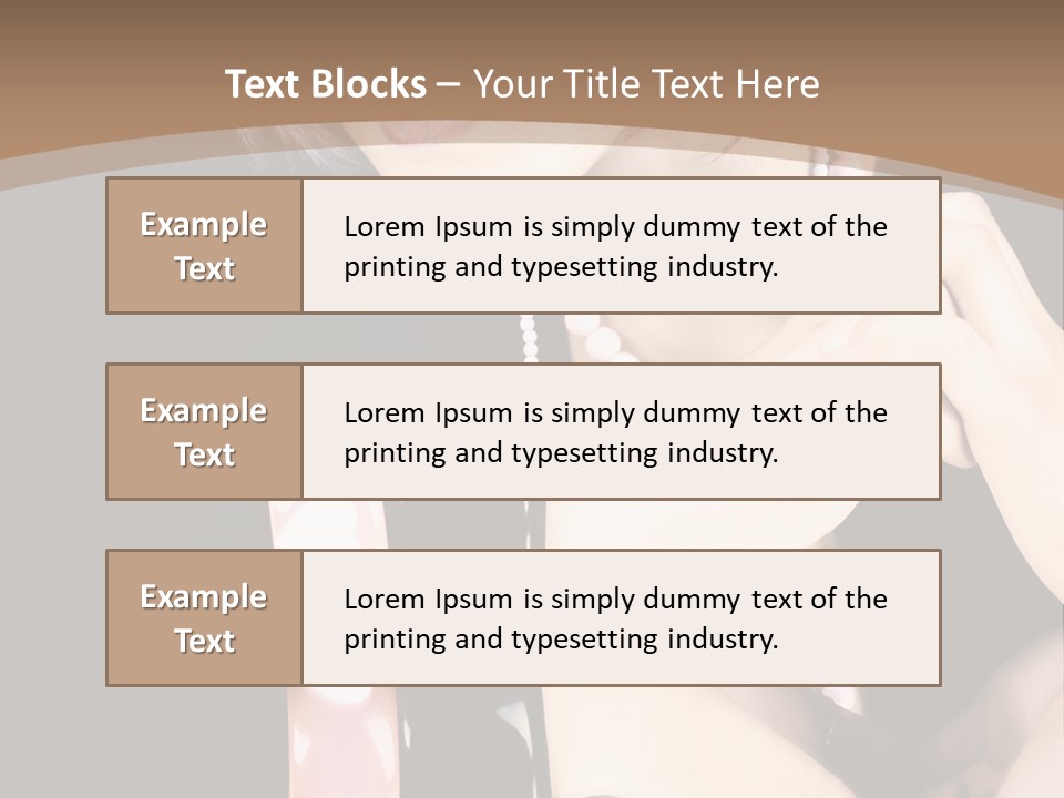 Brown Care Glamour PowerPoint Template