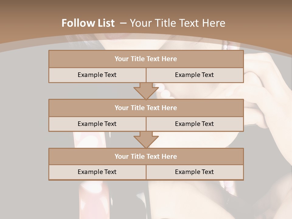 Brown Care Glamour PowerPoint Template