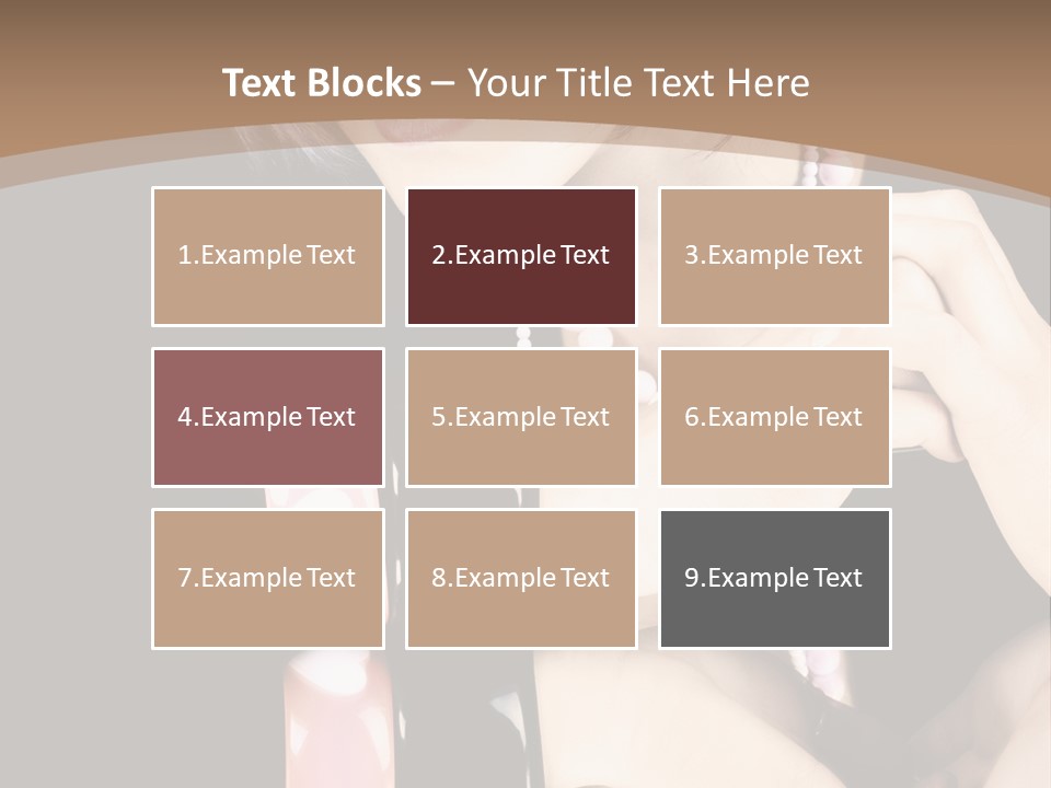 Brown Care Glamour PowerPoint Template