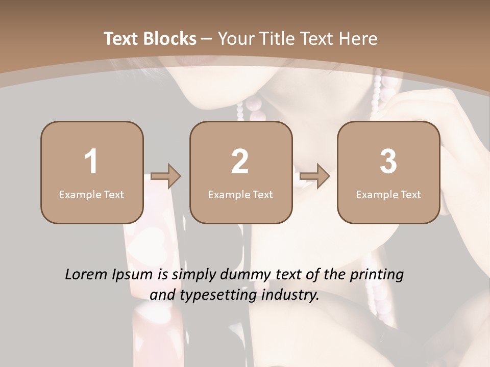 Brown Care Glamour PowerPoint Template