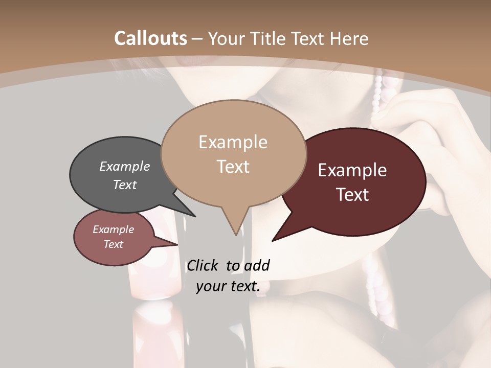 Brown Care Glamour PowerPoint Template