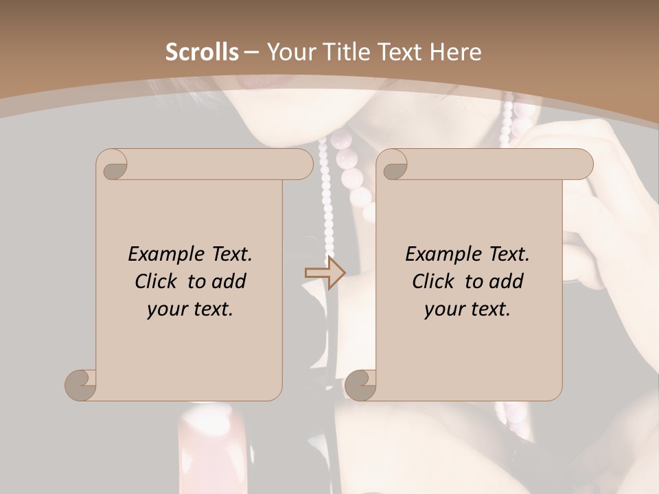 Brown Care Glamour PowerPoint Template