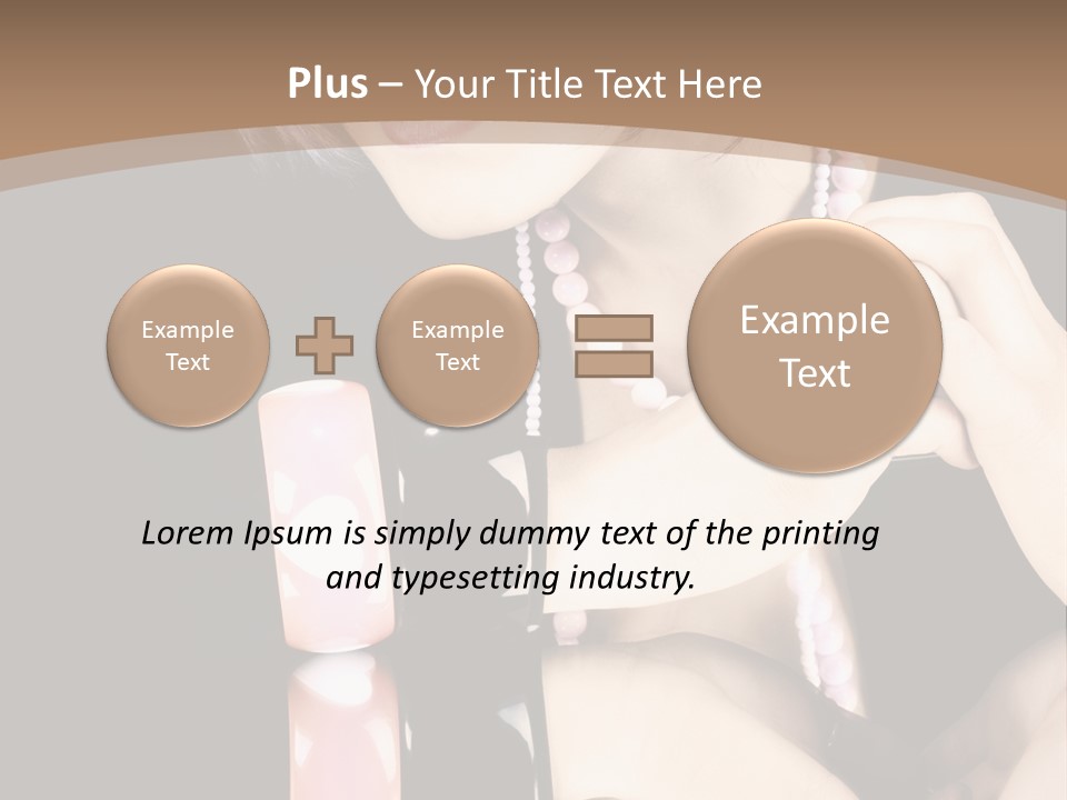 Brown Care Glamour PowerPoint Template