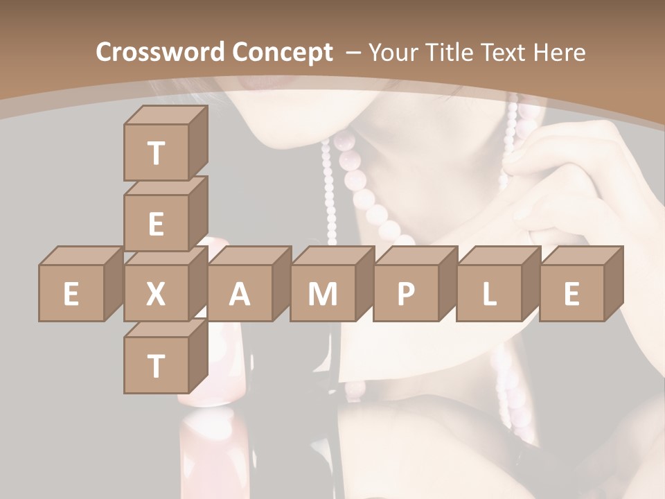 Brown Care Glamour PowerPoint Template