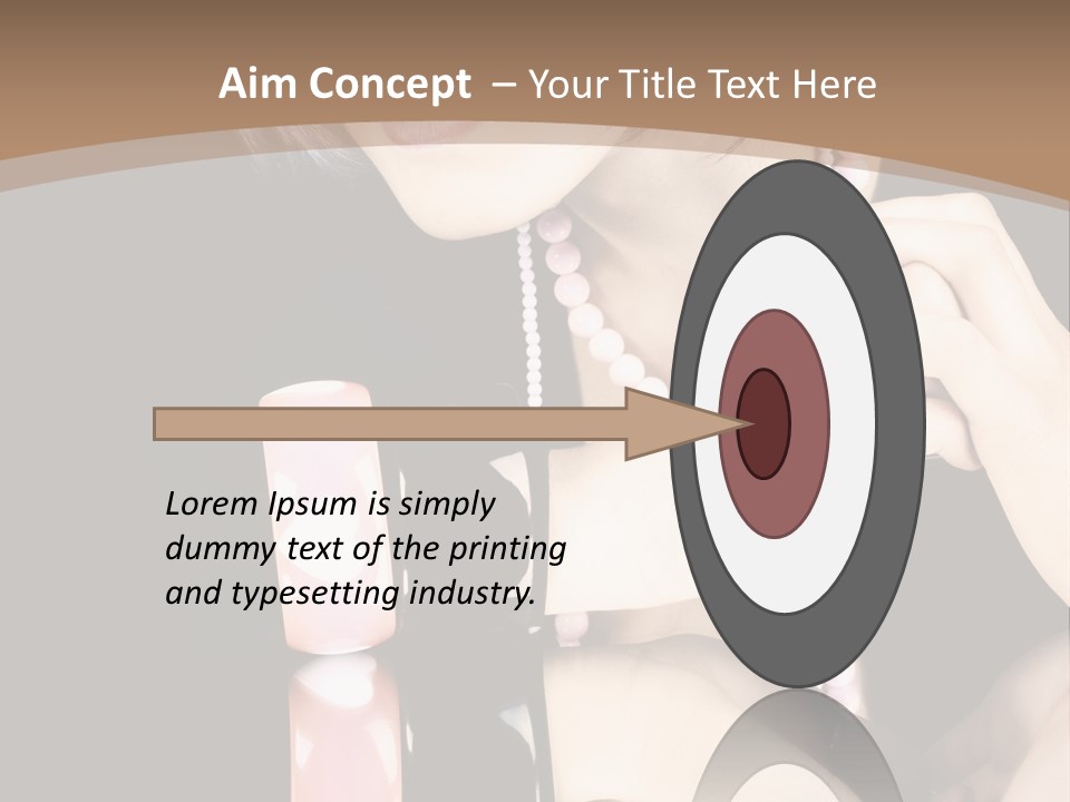 Brown Care Glamour PowerPoint Template