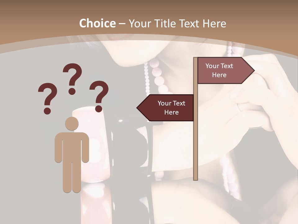 Brown Care Glamour PowerPoint Template