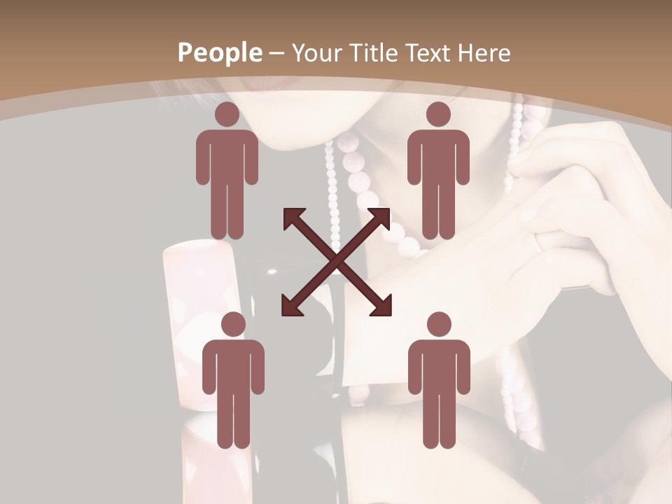 Brown Care Glamour PowerPoint Template