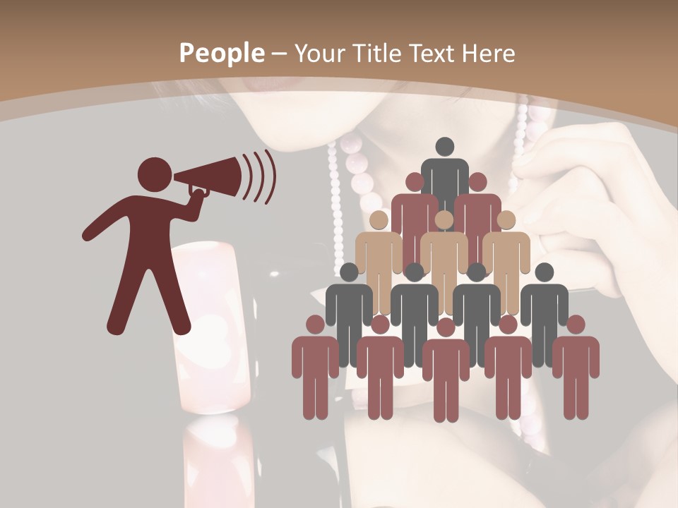 Brown Care Glamour PowerPoint Template