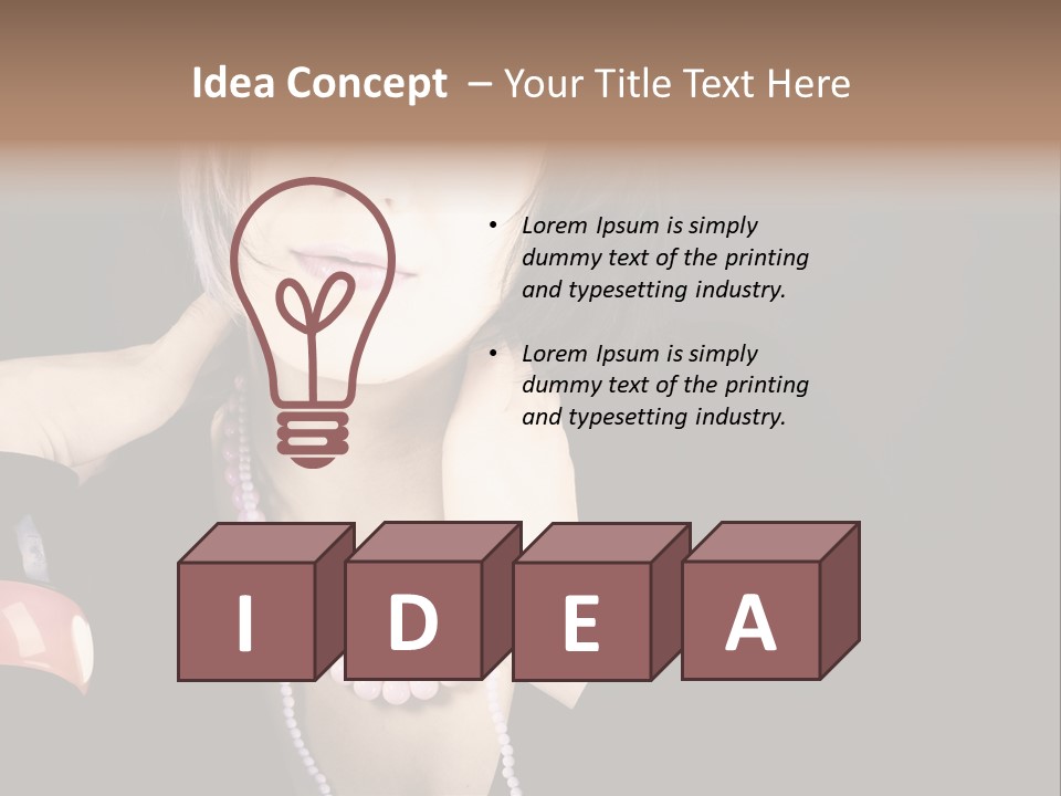 Fashion Elegance Beauty PowerPoint Template