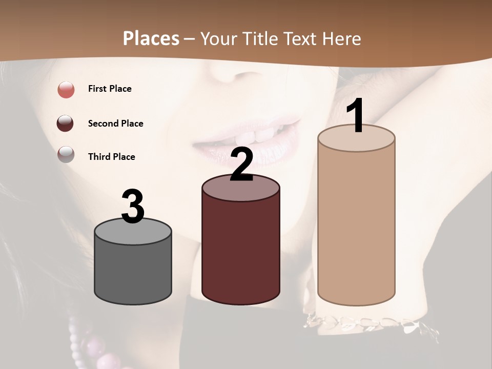 Model Background Vitality PowerPoint Template