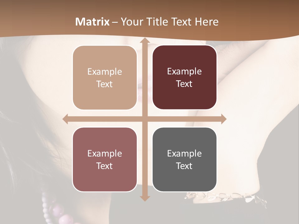 Model Background Vitality PowerPoint Template