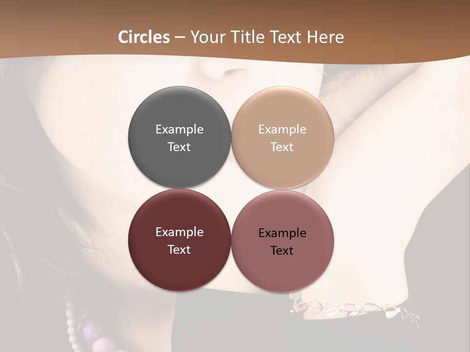 Model Background Vitality PowerPoint Template