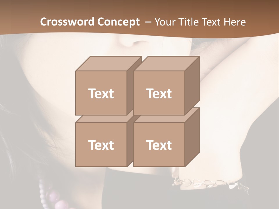 Model Background Vitality PowerPoint Template