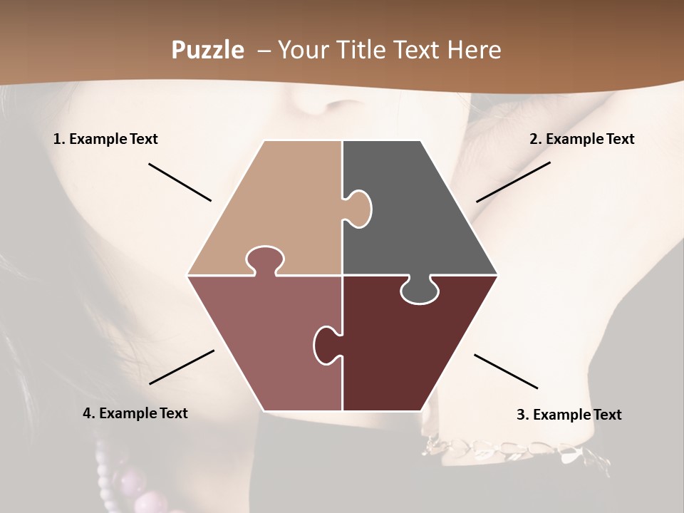 Model Background Vitality PowerPoint Template