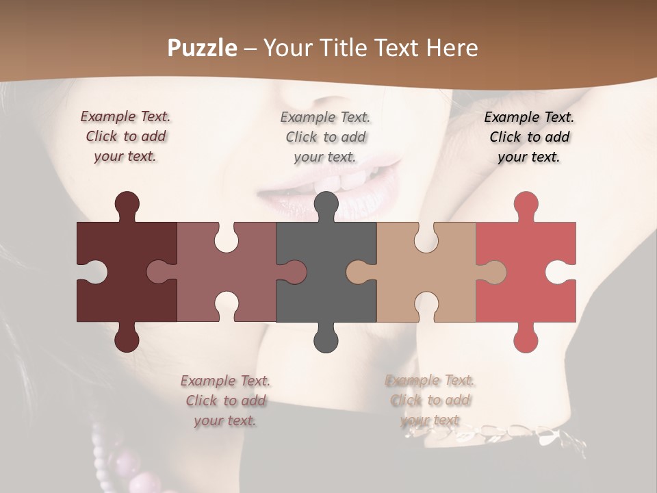 Model Background Vitality PowerPoint Template