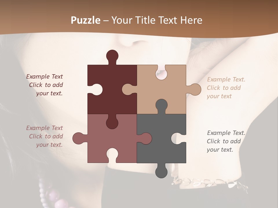 Model Background Vitality PowerPoint Template