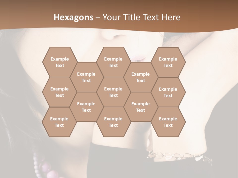 Model Background Vitality PowerPoint Template