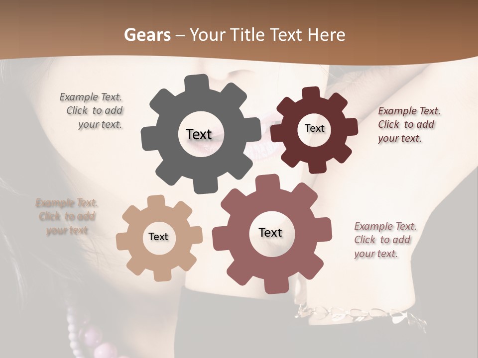 Model Background Vitality PowerPoint Template