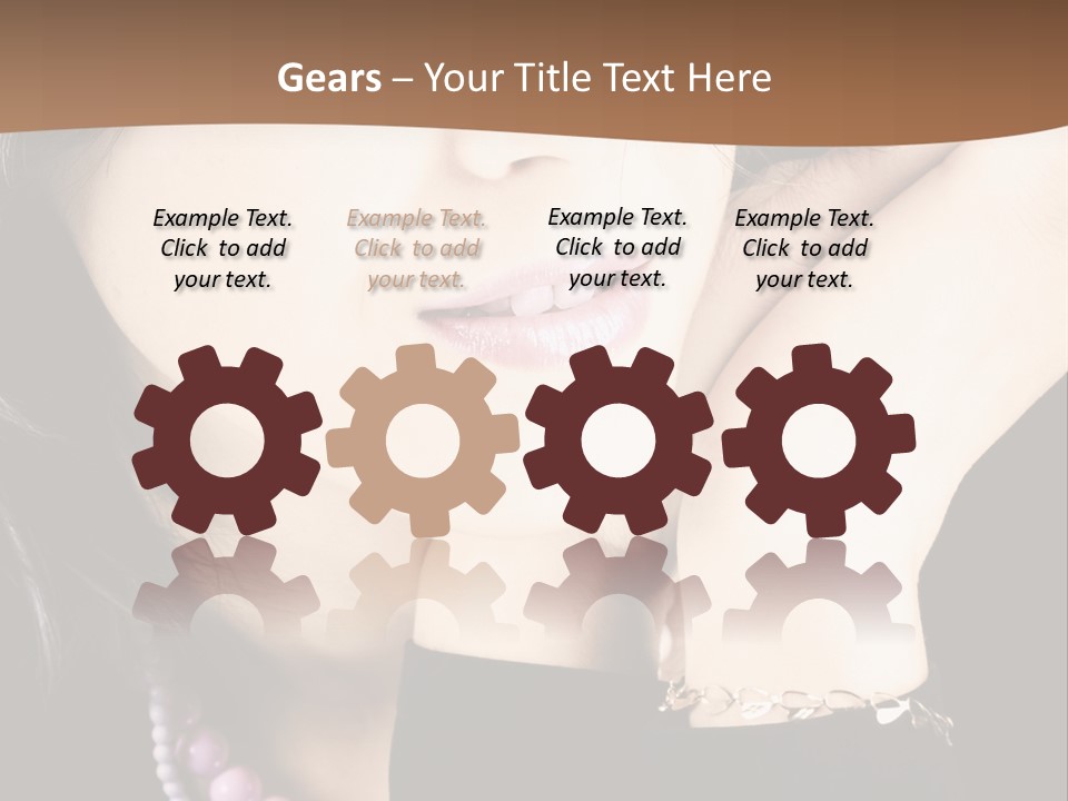 Model Background Vitality PowerPoint Template