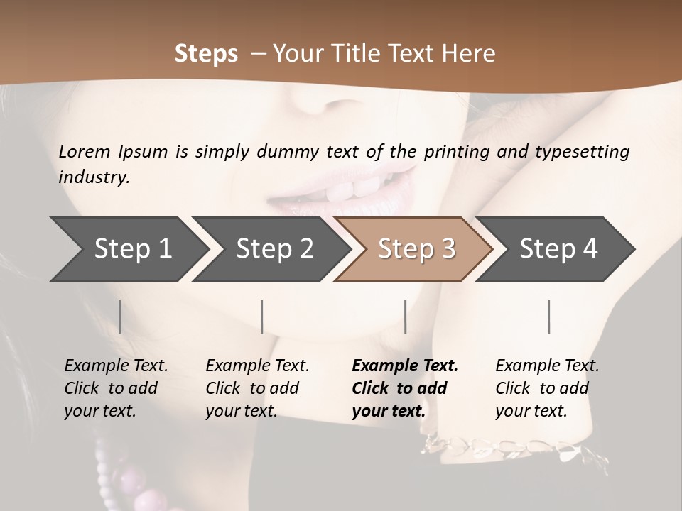 Model Background Vitality PowerPoint Template