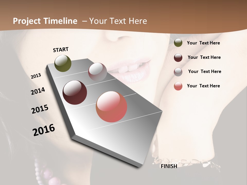 Model Background Vitality PowerPoint Template