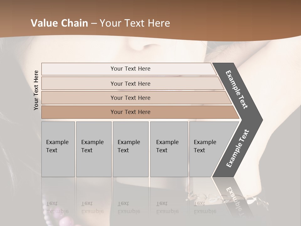 Model Background Vitality PowerPoint Template