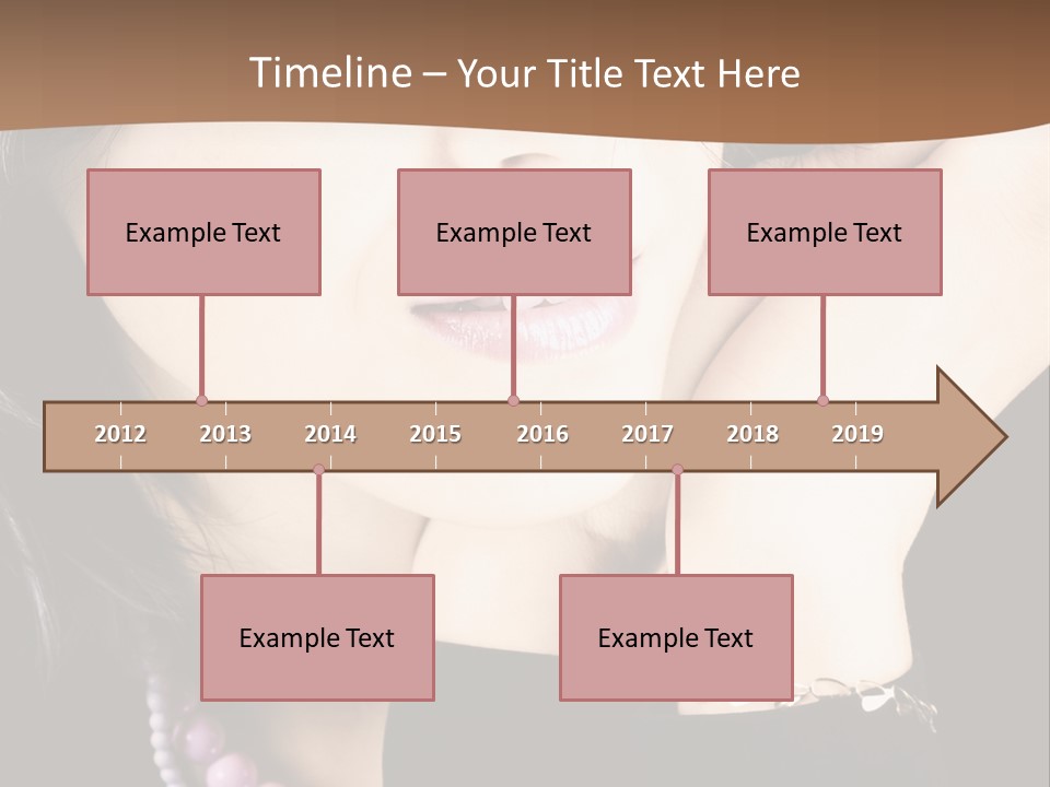 Model Background Vitality PowerPoint Template