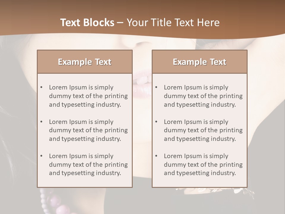 Model Background Vitality PowerPoint Template