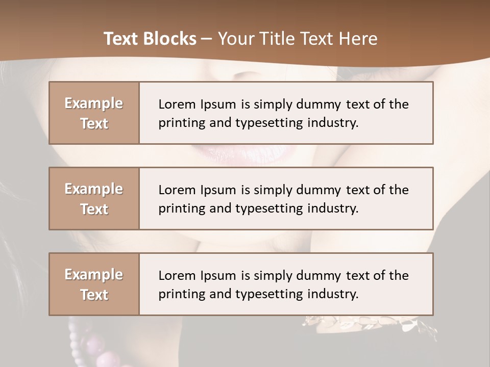 Model Background Vitality PowerPoint Template