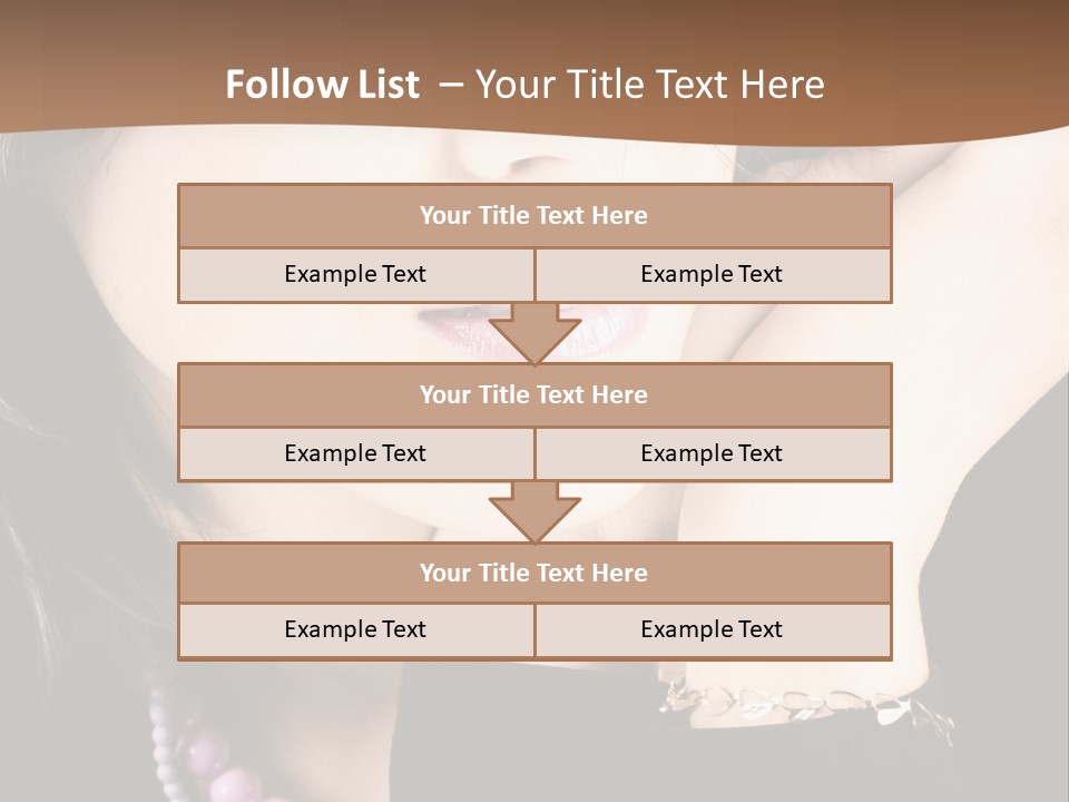 Model Background Vitality PowerPoint Template