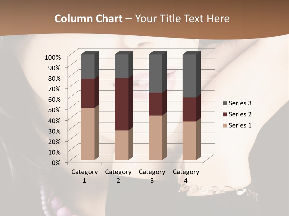 Model Background Vitality PowerPoint Template