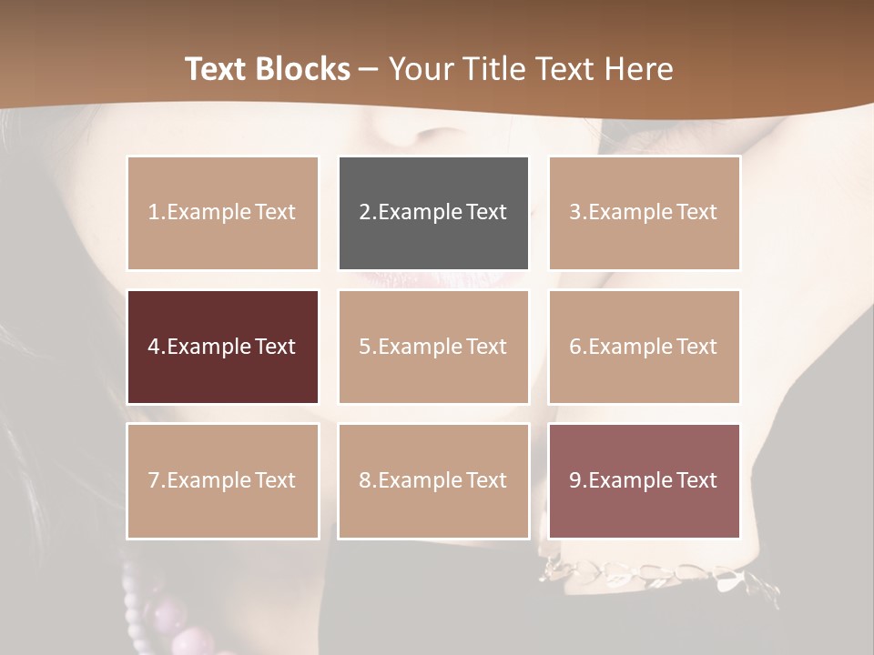 Model Background Vitality PowerPoint Template